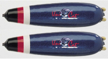 2 Stück Uni Cat Unterwasserpose mit Vibrokörper - Rattle Subfloat - U-Pose mit Rasseln - 50g